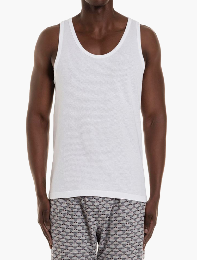 Shop Woolworths White Sleeveless Cellular Vest for Men from MyRunway.co.za